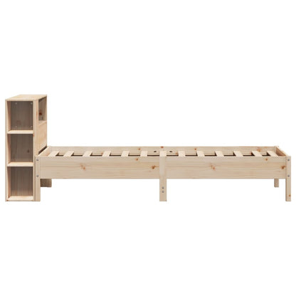 Letto Libreria senza Materasso 90x200 cm Legno Massello Pino - homemem39