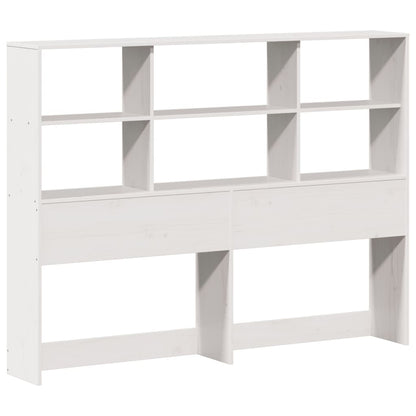 Letto Libreria senza Materasso Bianco 160x200 cm Legno di Pino | homemem39