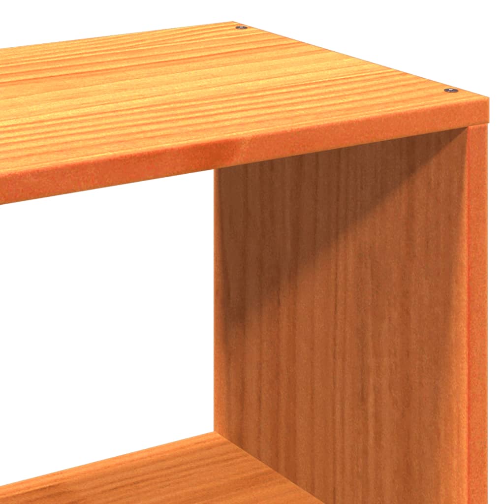 Letto Libreria senza Materasso Marrone Cera 135x190 cm in Pino | homemem39