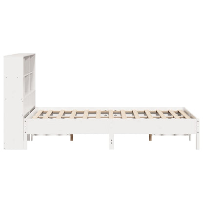 Letto Libreria senza Materasso Bianco 120x190 cm Legno di Pino - homemem39
