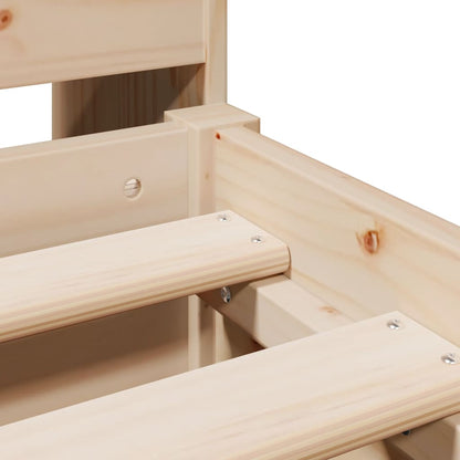 Letto Libreria senza Materasso 160x200 cm in Legno di Pino - homemem39