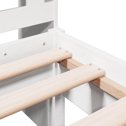 Letto con Libreria senza Materasso 75x190 cm in Legno Pino - homemem39