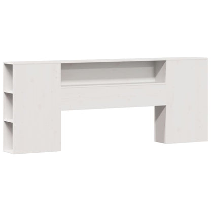 Letto Libreria senza Materasso Bianco 200x200 cm Legno di Pino - homemem39