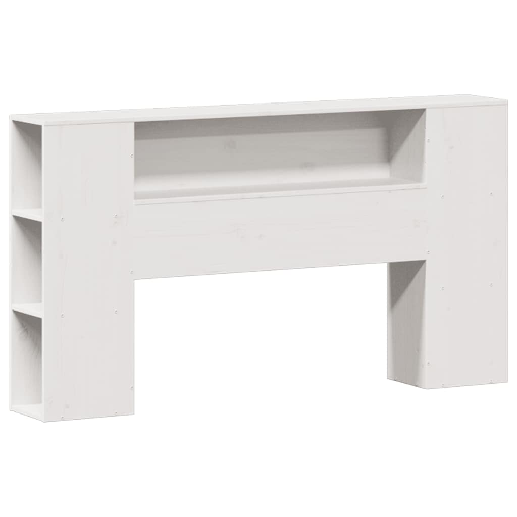Letto Libreria senza Materasso Bianco 160x200 cm Legno di Pino | homemem39