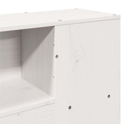 Letto Libreria senza Materasso Bianco 160x200 cm Legno di Pino | homemem39