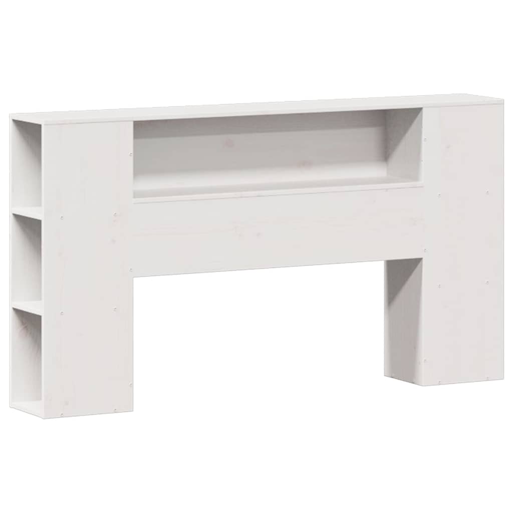 Letto Libreria senza Materasso Bianco 150x200 cm Legno di Pino | homemem39