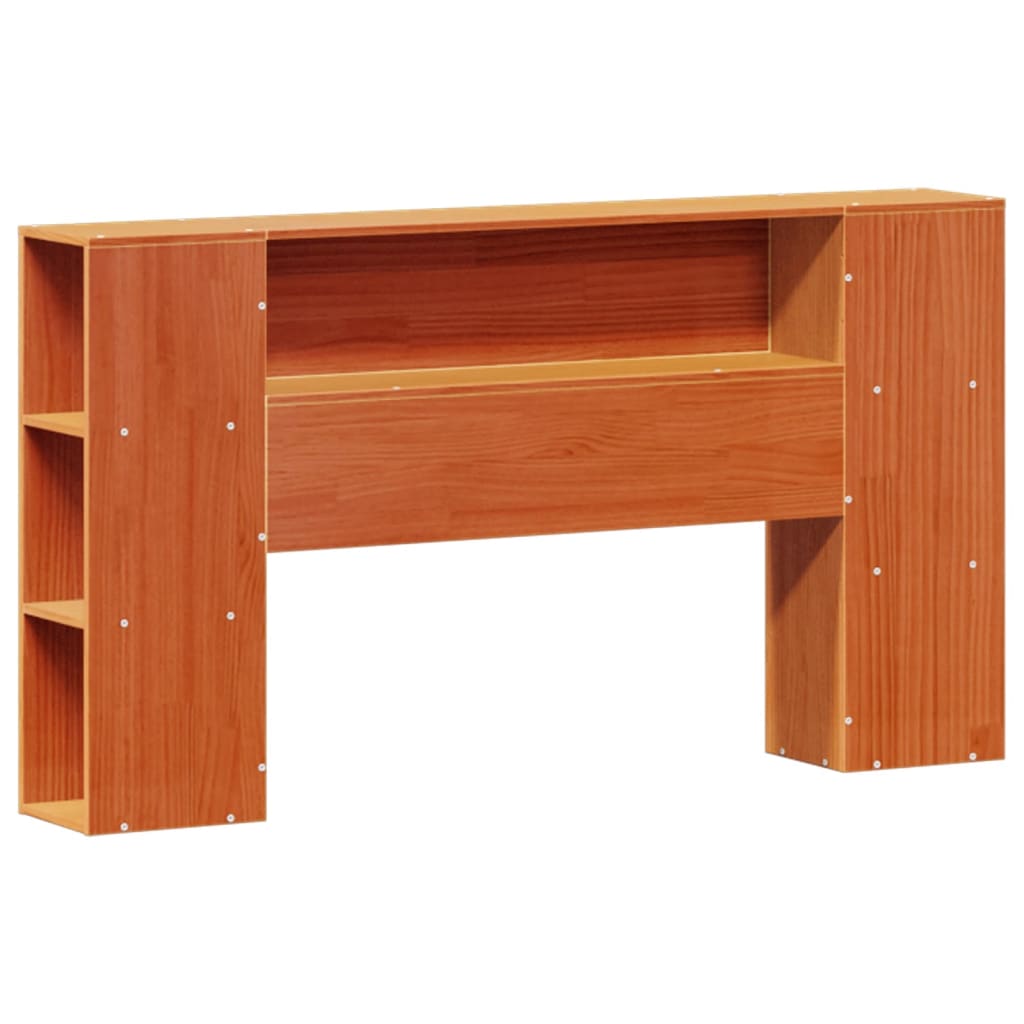 Letto Libreria senza Materasso Marrone Cera 135x190 cm in Pino | homemem39