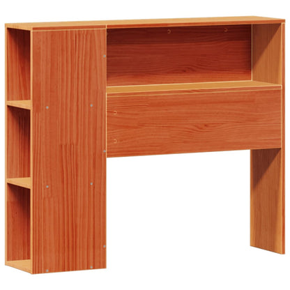 Letto Libreria senza Materasso Marrone Cera 100x200 cm in Pino