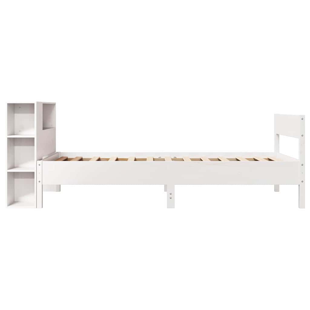 Letto con Libreria senza Materasso 75x190 cm in Legno Pino - homemem39