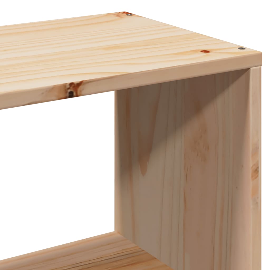 Letto Libreria senza Materasso 140x190 cm in Legno di Pino