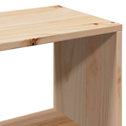 Letto Libreria senza Materasso 140x190 cm in Legno di Pino