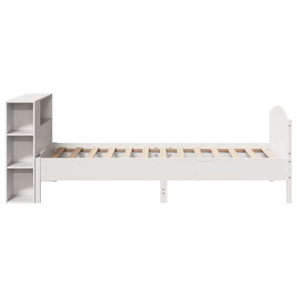 Letto con Libreria senza Materasso 75x190 cm in Legno Pino - homemem39