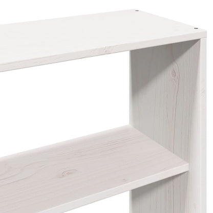 Letto Libreria senza Materasso Bianco 200x200 cm Legno di Pino