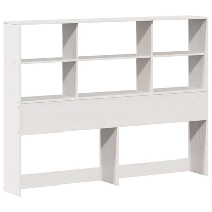 Letto Libreria senza Materasso Bianco 160x200 cm Legno di Pino