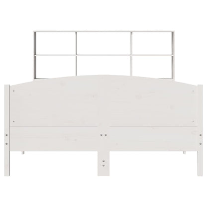 Letto Libreria senza Materasso Bianco 140x200 cm Legno di Pino