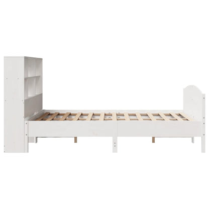 Letto Libreria senza Materasso Bianco 140x200 cm Legno di Pino