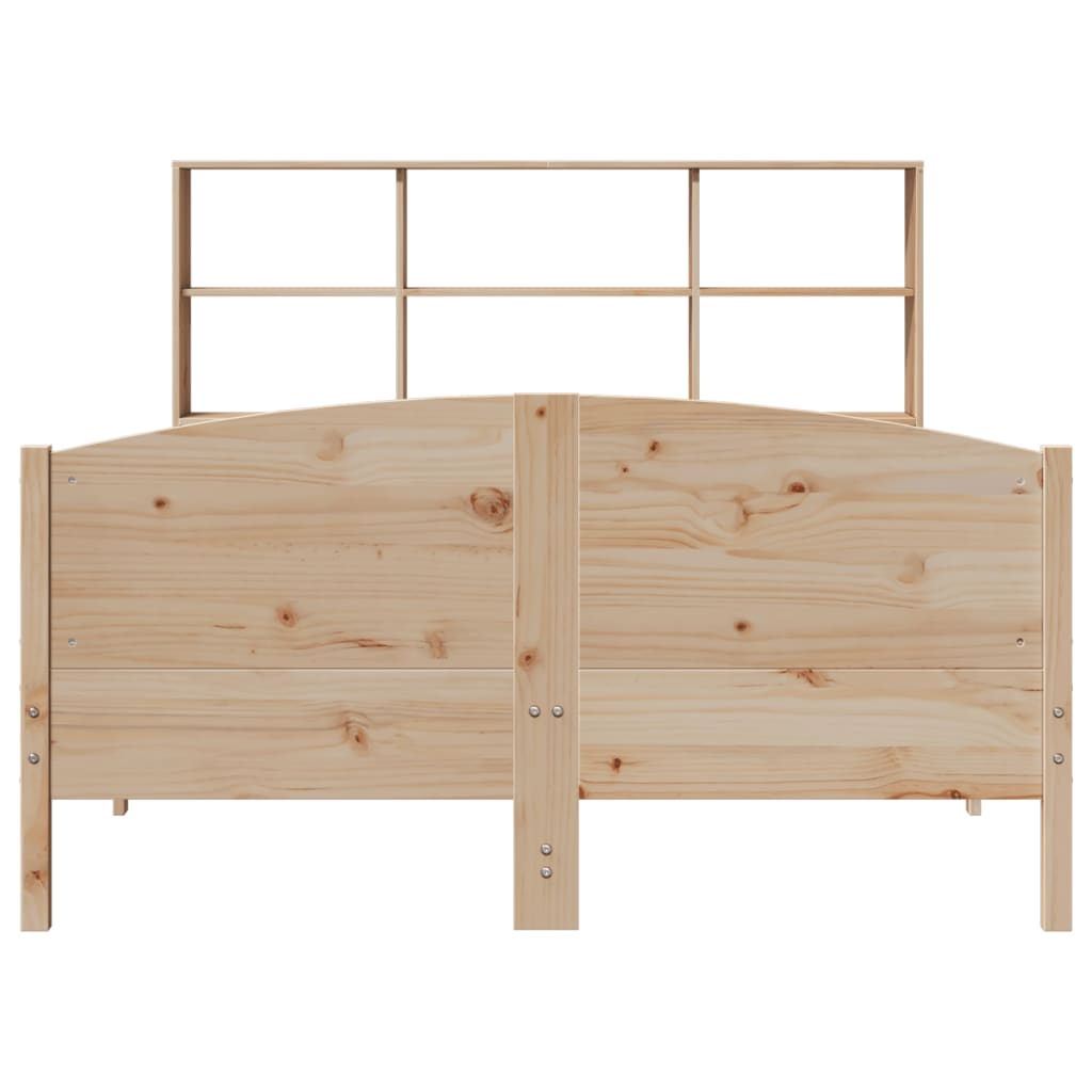 Letto Libreria senza Materasso 120x200cm Legno Massello di Pino