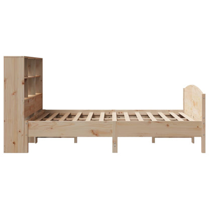 Letto Libreria senza Materasso 120x200cm Legno Massello di Pino