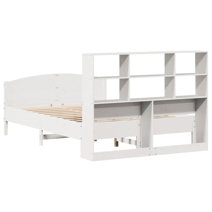 Letto Libreria senza Materasso Bianco 120x200 cm Legno di Pino - homemem39