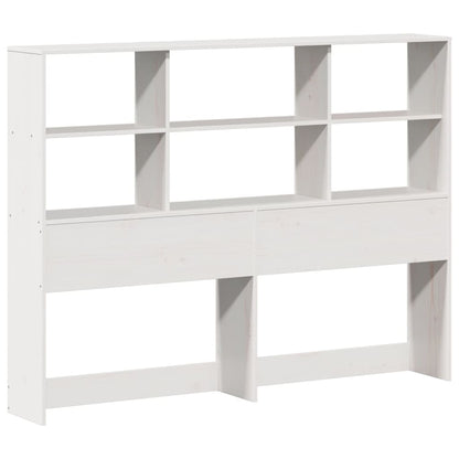 Letto Libreria senza Materasso Bianco 140x190 cm Legno di Pino