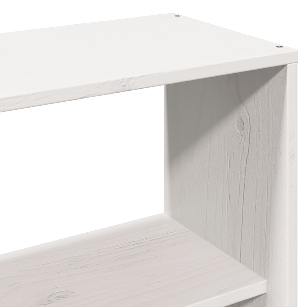 Letto Libreria senza Materasso Bianco 140x190 cm Legno di Pino