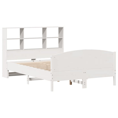 Letto Libreria senza Materasso Bianco 120x190 cm Legno di Pino - homemem39