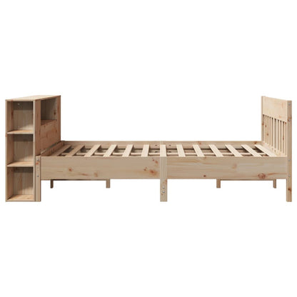 Letto Libreria senza Materasso 135x190 cm in Legno di Pino