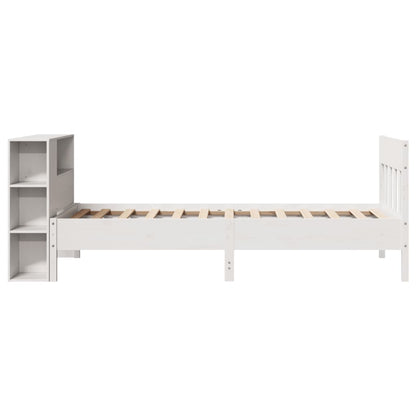 Letto con Libreria senza Materasso 75x190 cm in Legno Pino - homemem39
