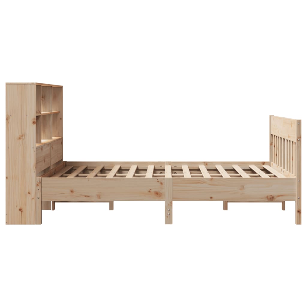 Letto senza Materasso 140x190 cm in Legno Massello di Pino