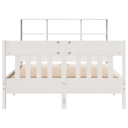 Letto senza Materasso Bianco 140x190 cm Legno Massello di Pino