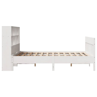 Letto senza Materasso Bianco 135x190 cm Legno Massello di Pino