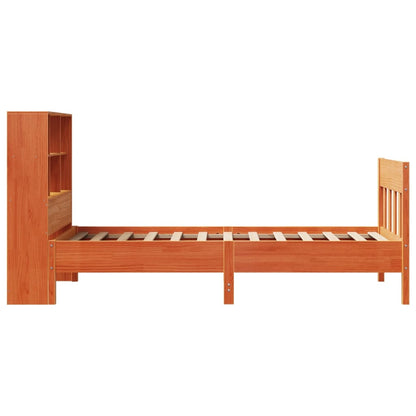 Letto senza Materasso Marrone Cera 90x190 cm in Legno di Pino