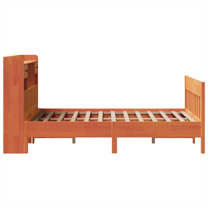 Letto senza Materasso Marrone Cera 135x190 cm in Legno di Pino