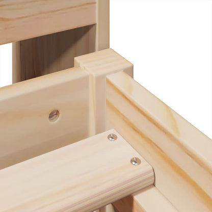 Letto senza Materasso 90x190 cm in Legno Massello di Pino - homemem39