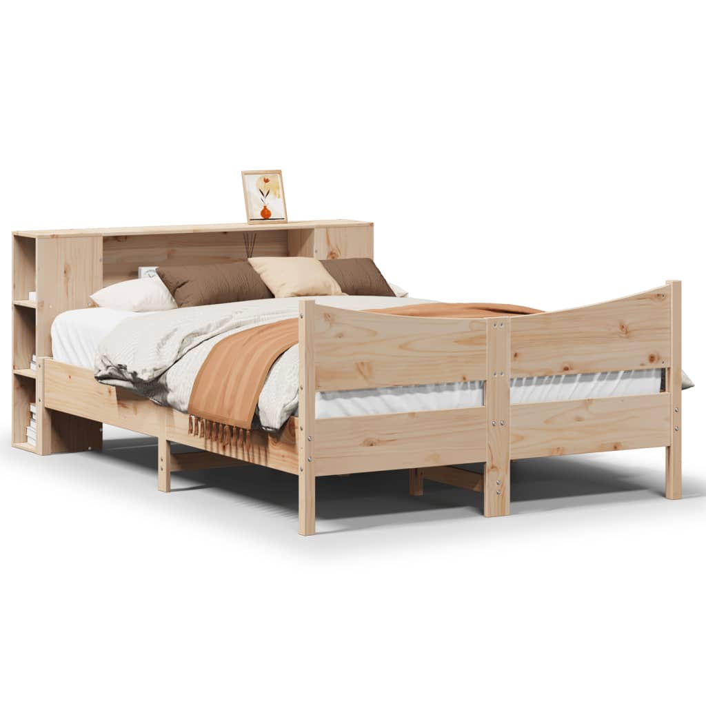 Letto senza Materasso 135x190 cm in Legno Massello di Pino