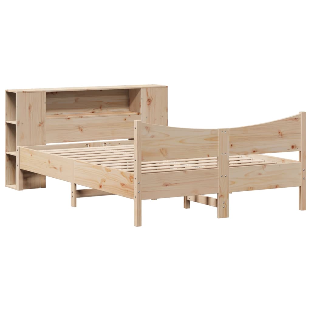 Letto senza Materasso 135x190 cm in Legno Massello di Pino