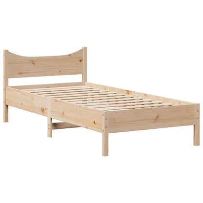 Giroletto senza Materasso 75x190 cm in Legno Massello di Pino | homemem39