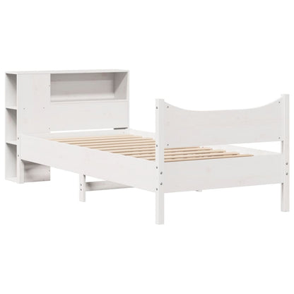 Giroletto senza Materasso Bianco 75x190 Legno Massello di Pino | homemem39