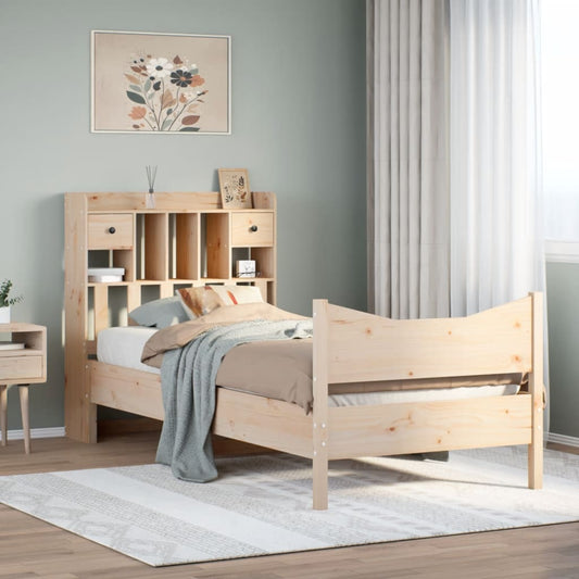 Letto senza Materasso 90x190 cm in Legno Massello di Pino