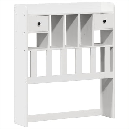 Giroletto senza Materasso Bianco 75x190 Legno Massello di Pino | homemem39