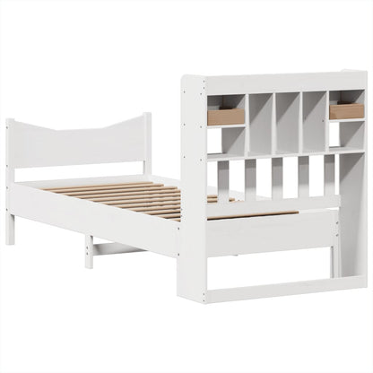 Giroletto senza Materasso Bianco 75x190 Legno Massello di Pino | homemem39