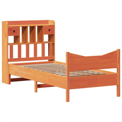 Letto senza Materasso Marrone Cera 75x190 cm in Legno di Pino - homemem39