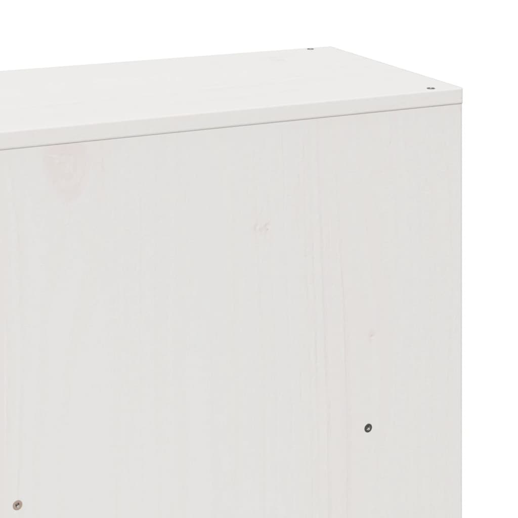 Giroletto senza Materasso Bianco 200x200 cm Legno Massello Pino - homemem39