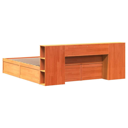 Giroletto senza Materasso Marrone Cera 180x200 cm Legno di Pino - homemem39