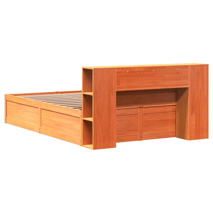 Giroletto senza Materasso Marrone Cera 150x200 cm Legno di Pino | homemem39