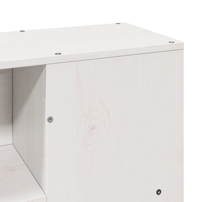 Giroletto senza Materasso Bianco 140x200 cm Legno Massello Pino - homemem39