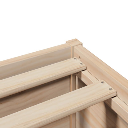 Giroletto senza Materasso 90x200 cm in Legno Massello di Pino - homemem39