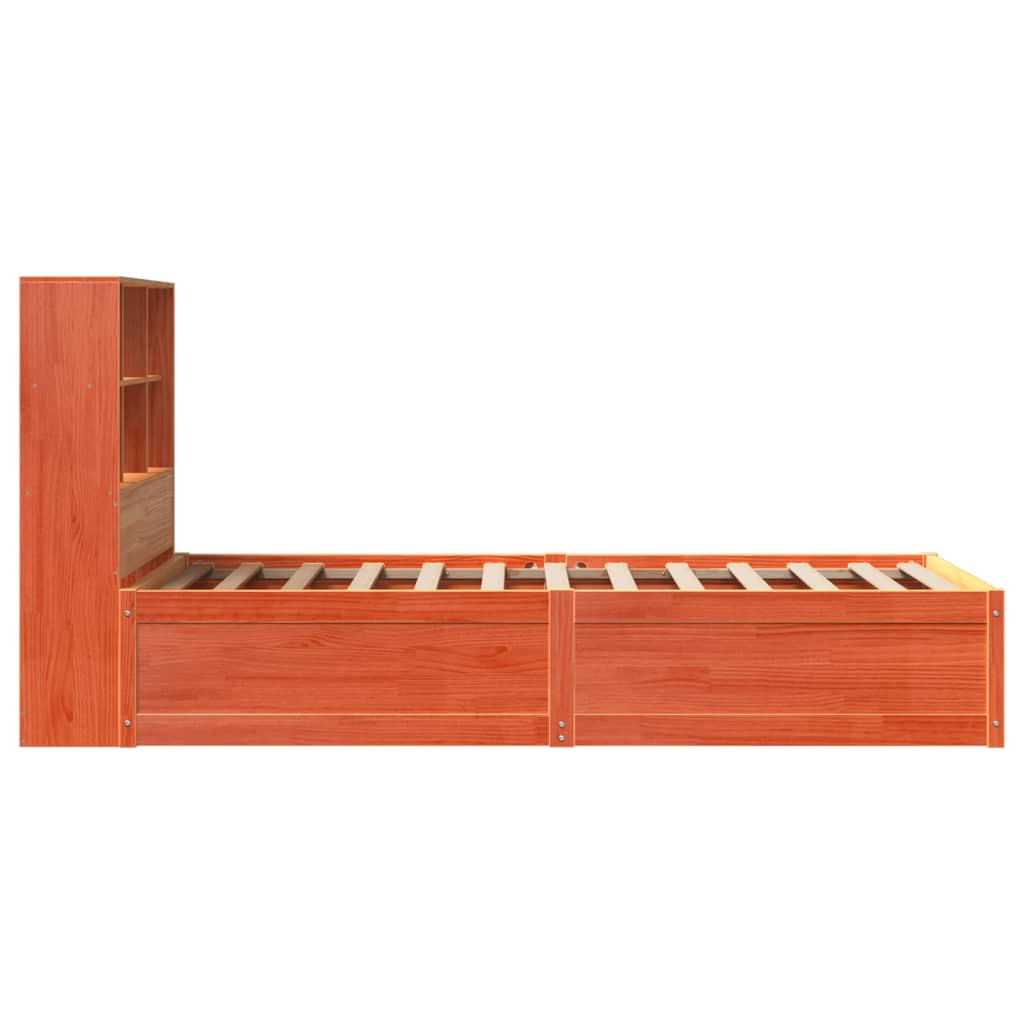 Giroletto senza Materasso Marrone Cera 100x200 cm Legno di Pino | homemem39