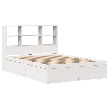 Letto senza Materasso Bianco 140x190 cm Legno Massello di Pino - homemem39