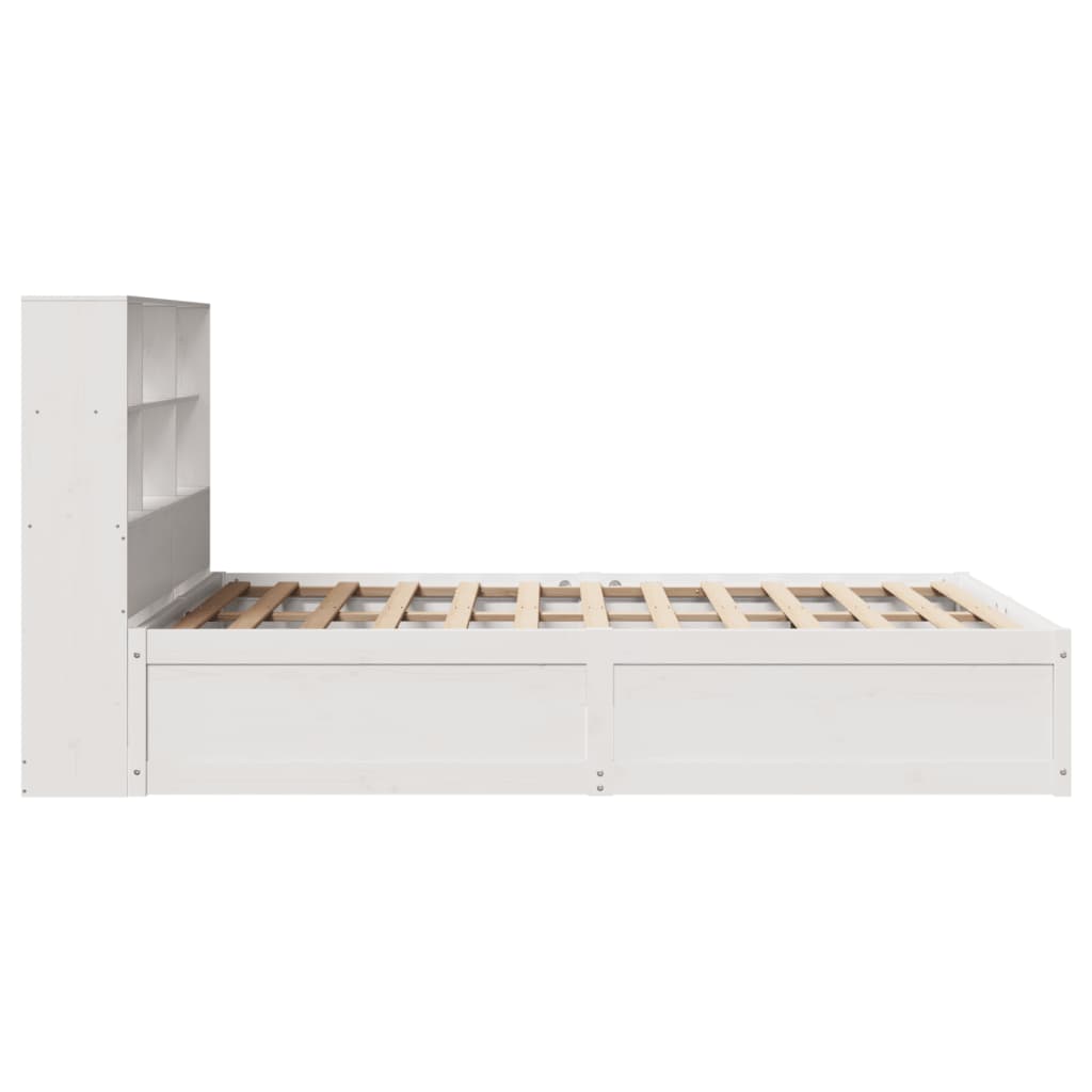 Letto senza Materasso Bianco 120x190 cm Legno Massello di Pino - homemem39